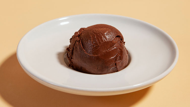 Vaso de un sabor de Helado Vegano