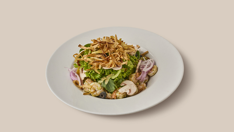 Ensalada Mediterránea Camarones