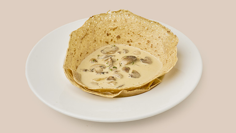 Crepe de Champiñones al Ajillo