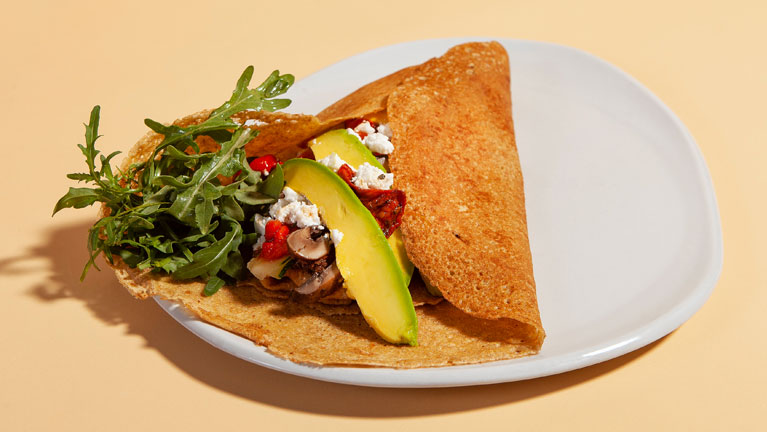 Crepe Del Mediterraneo Queso Feta