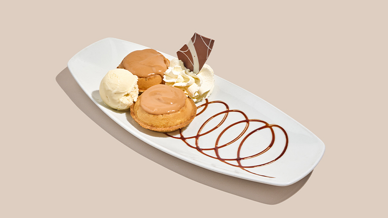 Mini Waffles de Arequipe