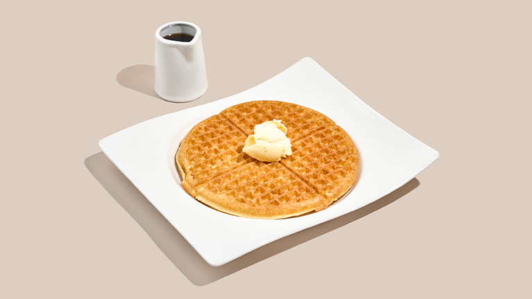 Waffle de Mantequilla Syrup