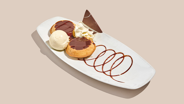 Mini Waffles de Chocolate